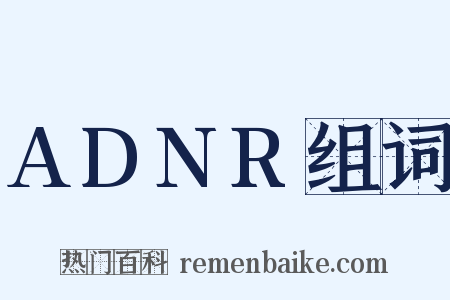 ADNR组词是什么意思的图片